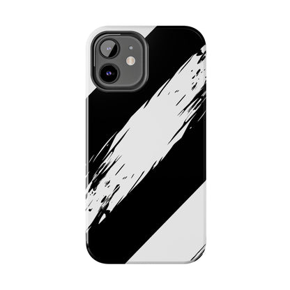 Funda/cubierta resistente para teléfono con rayas diagonales en blanco roto | Estética
