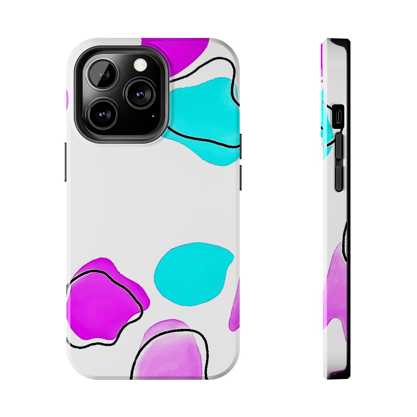 Abstract Shapes Preppy Pastel Style (Version 2) Tough Phone Case | Aesthetic