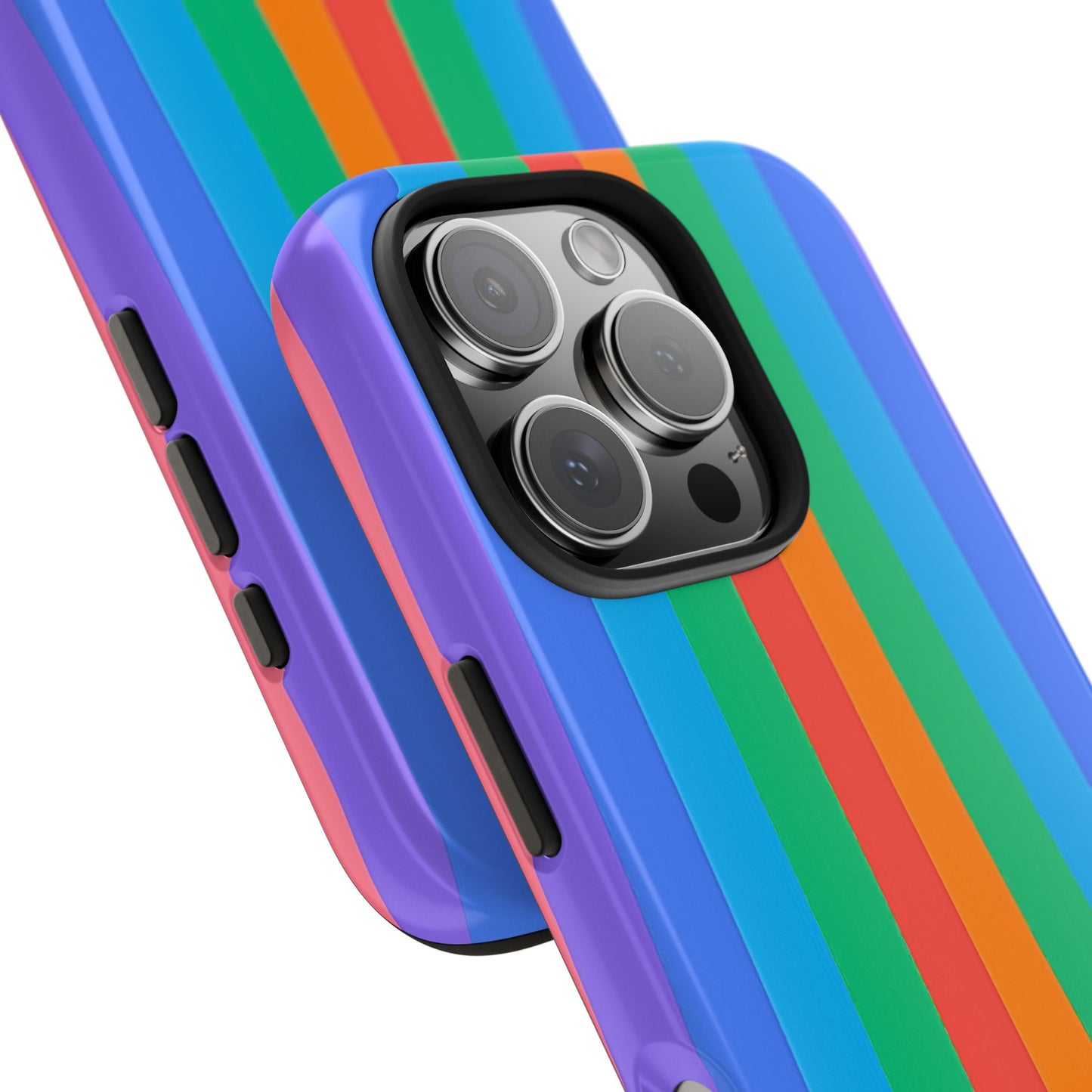 Funda resistente para teléfono con líneas de arcoíris hippies | Estética