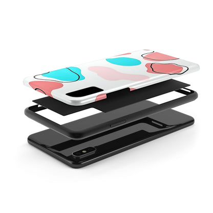 Abstract Shapes Preppy Pastel Style (Version 1) Tough Phone Case | Aesthetic