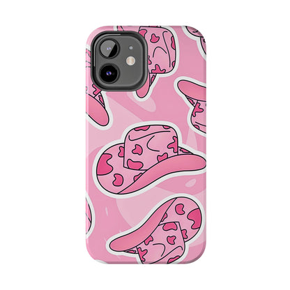 Pink Cowboy Hat Preppy Tough Phone Case | Aesthetic