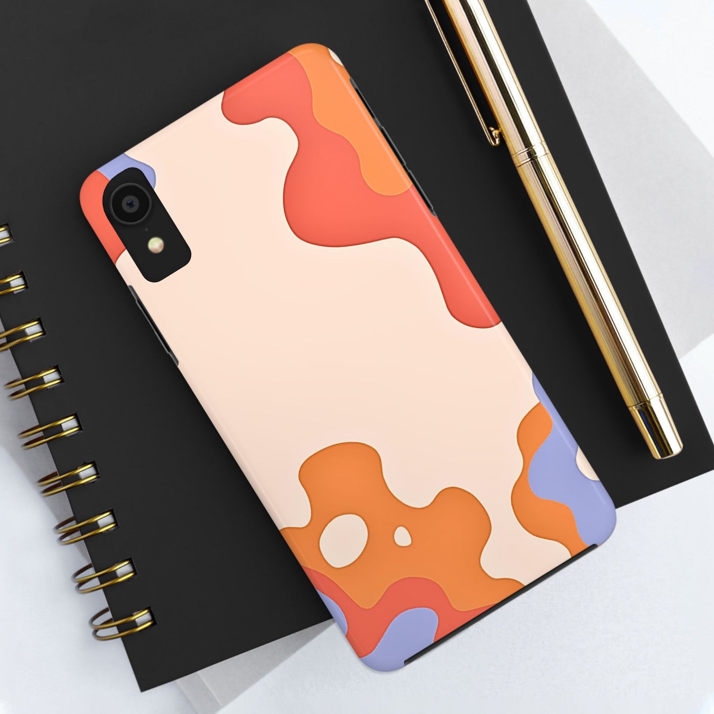 Funda resistente para teléfono con diseño de pastel líquido de verano | Estética