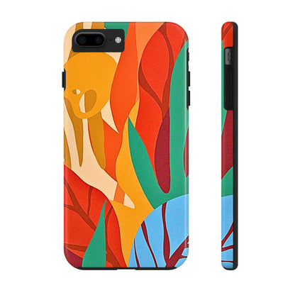 Abstract Autumn Leaves Tough Phone Case | Aesthetic