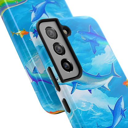 Sharks in the Sky Pattern Style Tough Phone Case | Animals