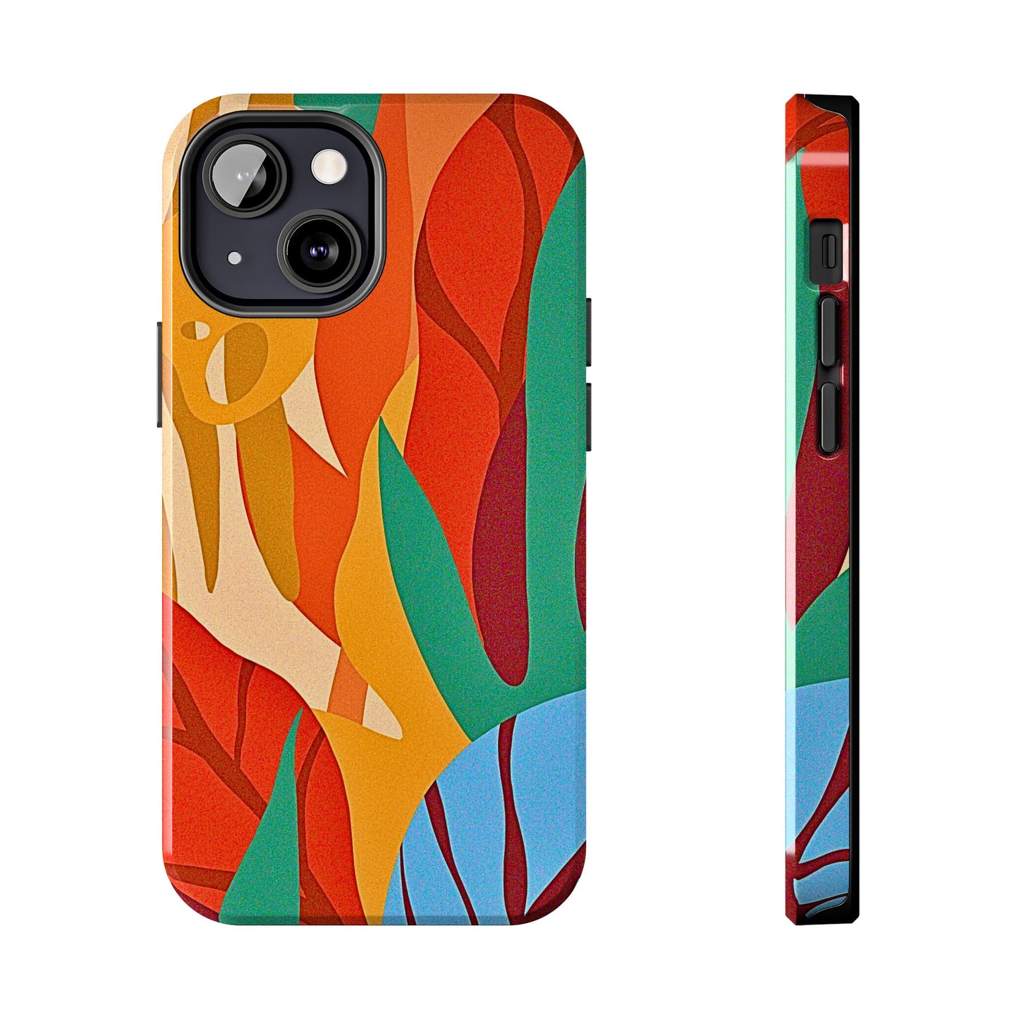 Abstract Autumn Leaves Tough Phone Case | Aesthetic