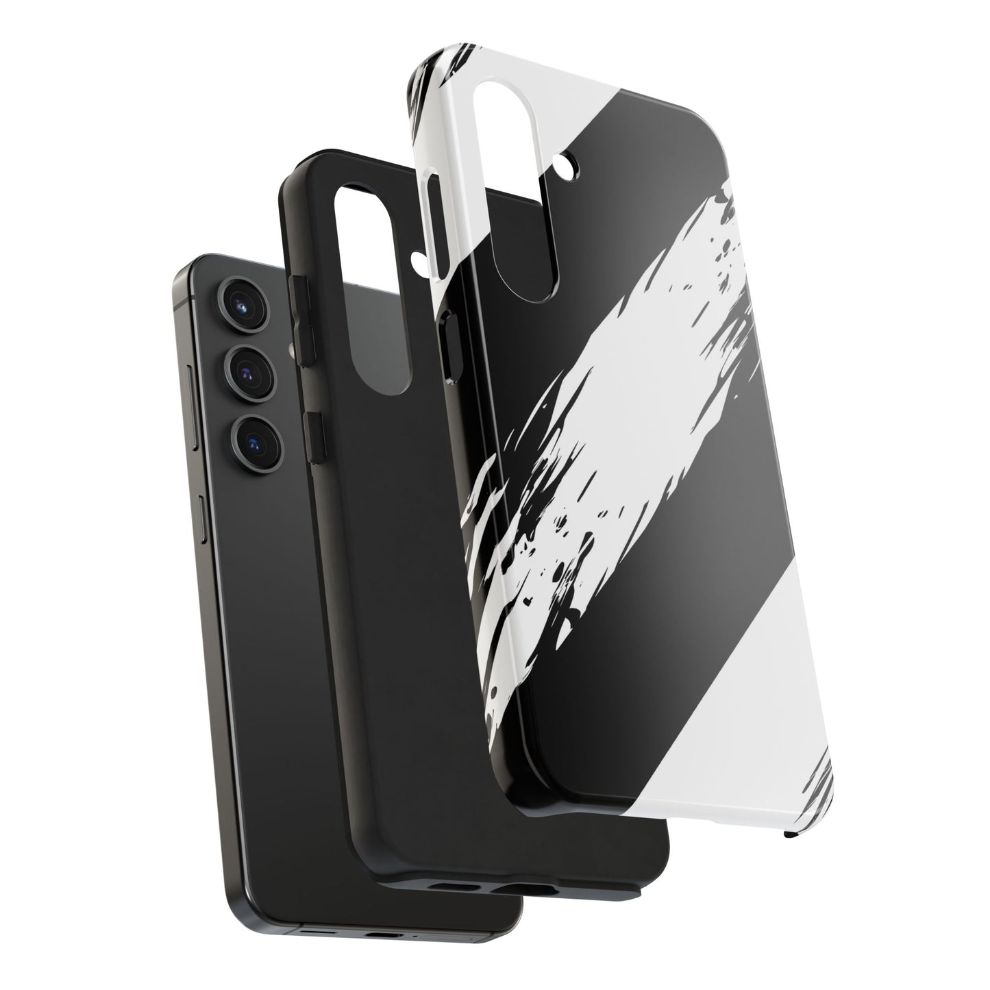 Funda/cubierta resistente para teléfono con rayas diagonales en blanco roto | Estética