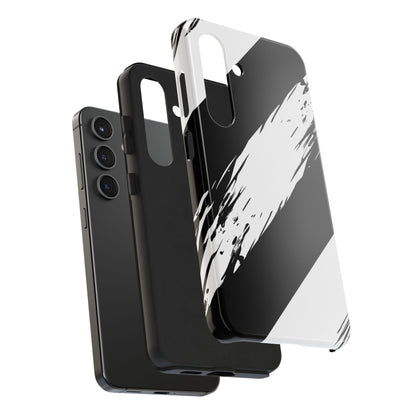 Funda/cubierta resistente para teléfono con rayas diagonales en blanco roto | Estética