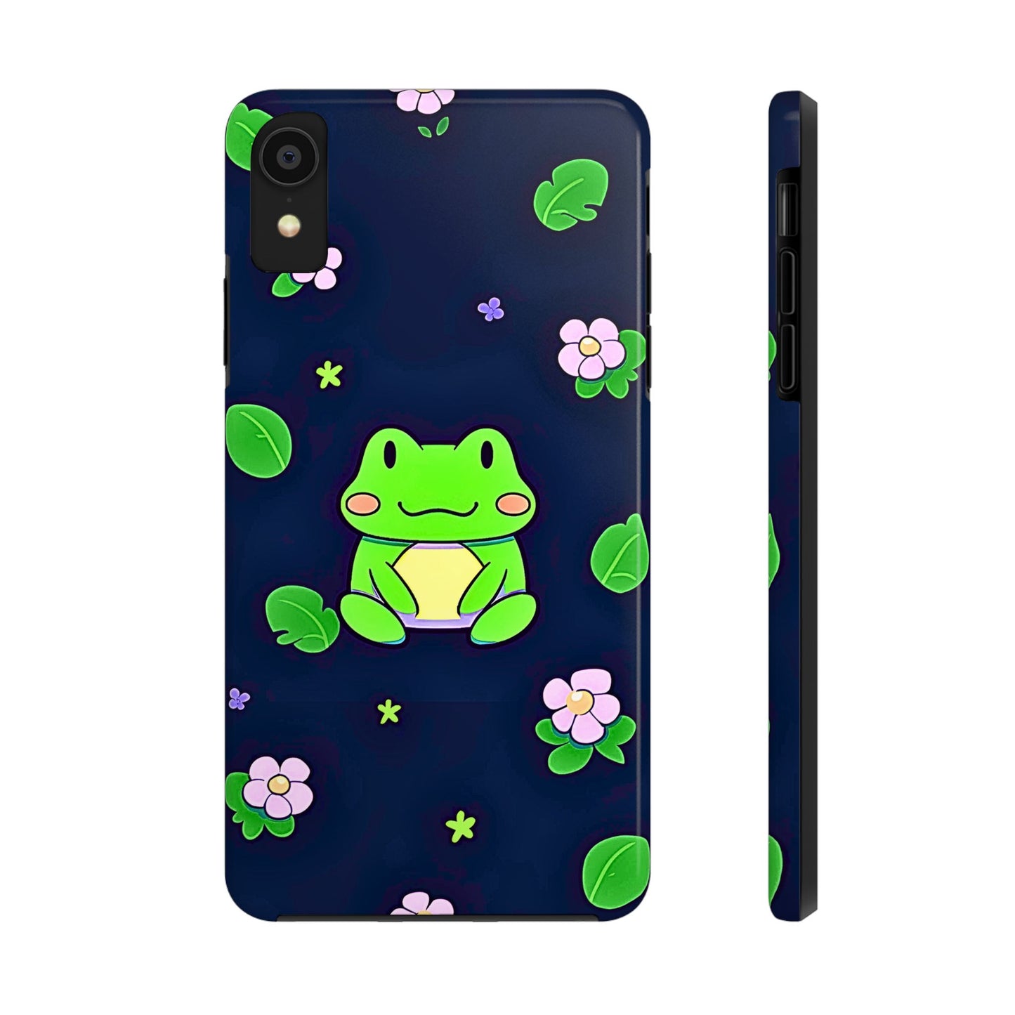 Adorable Froggy Black Tough Phone Case | Animals