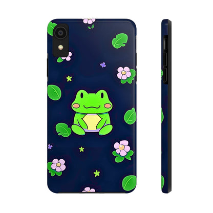 Adorable Froggy Black Tough Phone Case | Animals