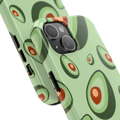 Trendy Avocado Pattern Green Aesthetic Minimal Fruit Phone Case | Food