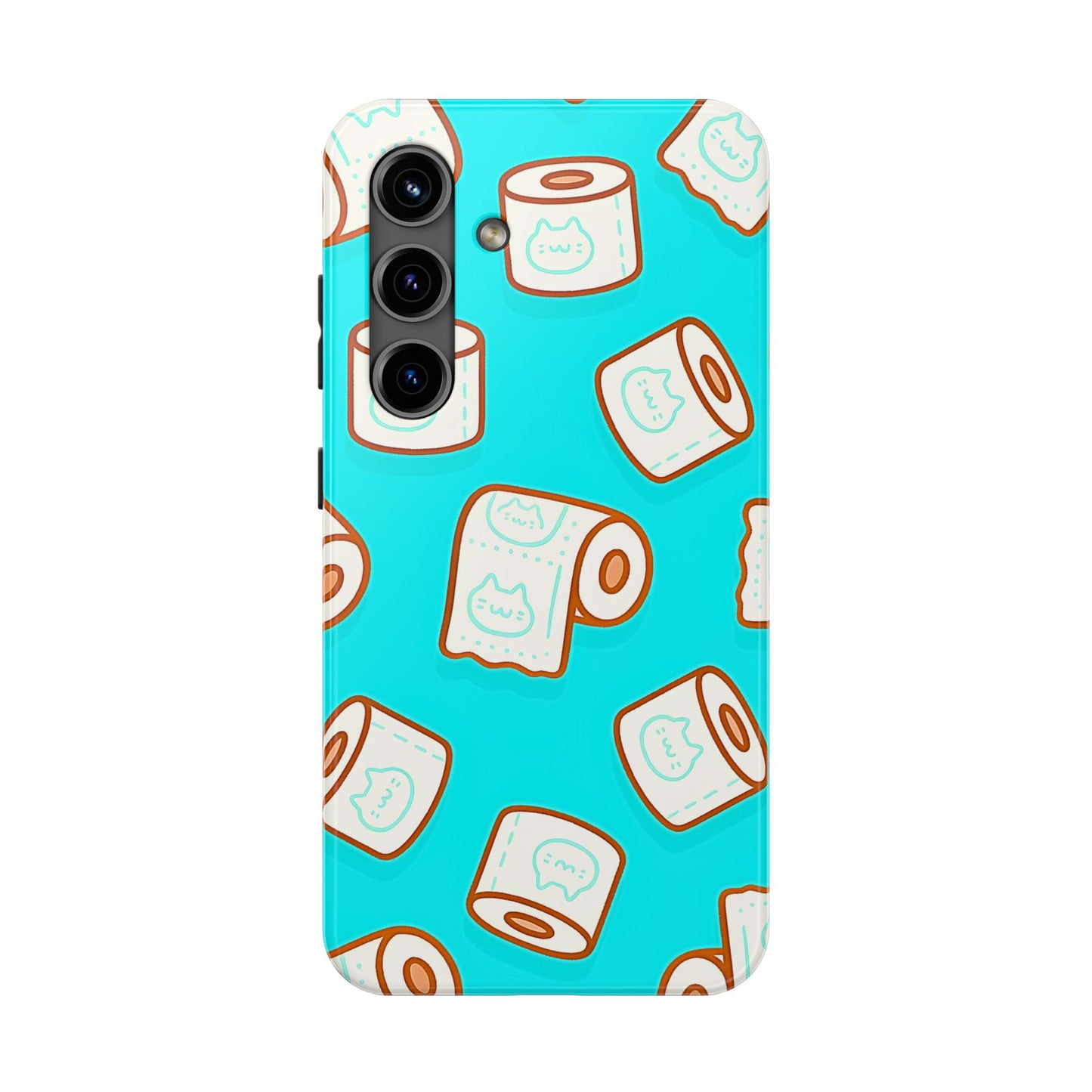 Funda resistente para teléfono con estampado de papel higiénico kawaii | Estética