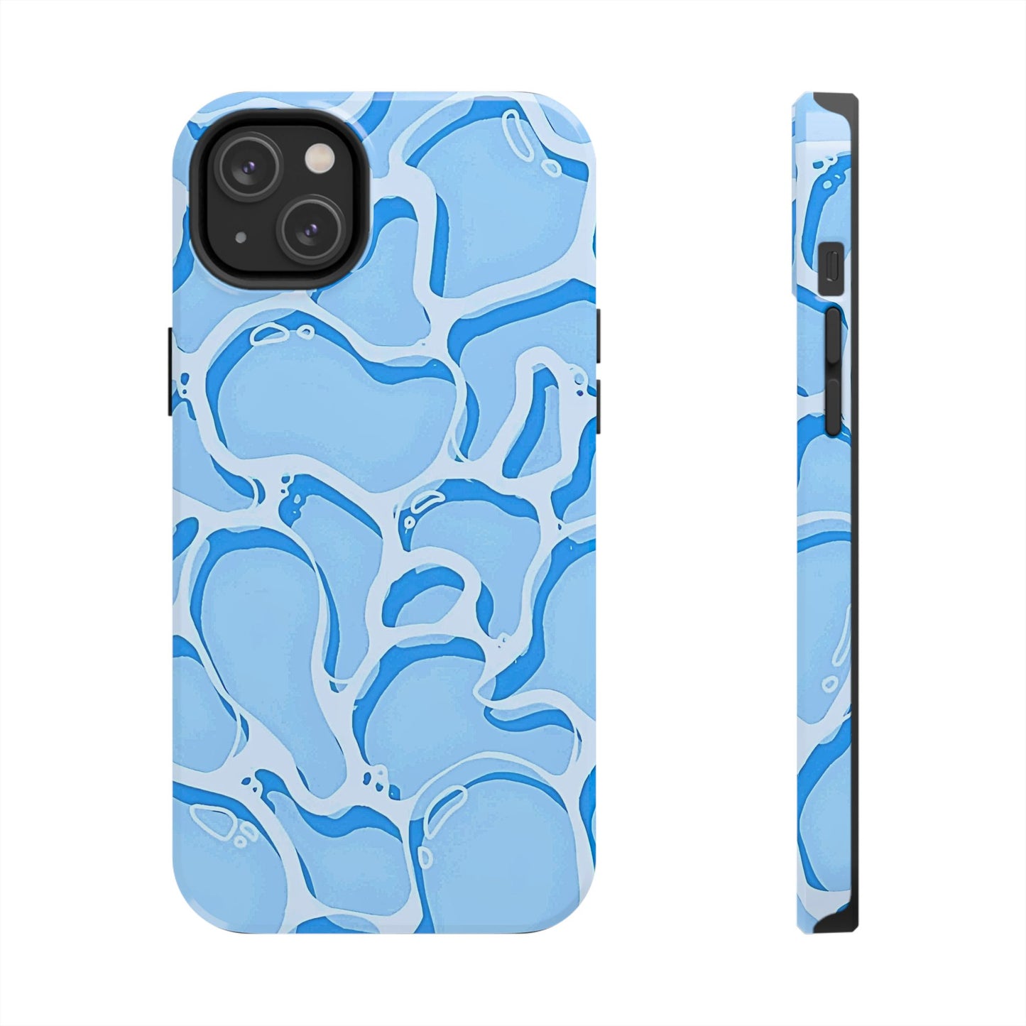 Funda resistente para teléfono con estampado de agua de piscina | Estética