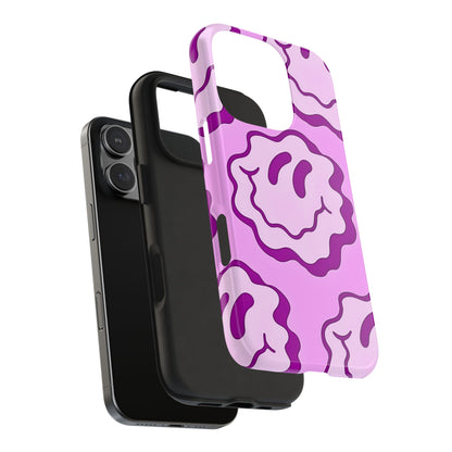 Waving Smile Preppy Pinky Tough Phone Case | Aesthetic