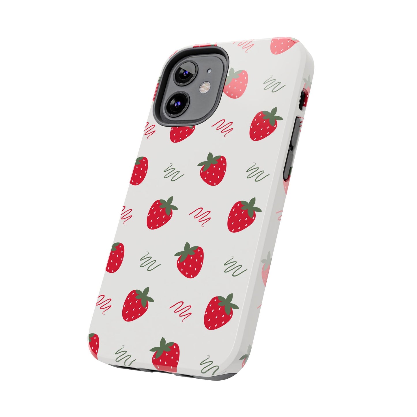 Strawberry Doodle Delight Tough Phone Case | Food
