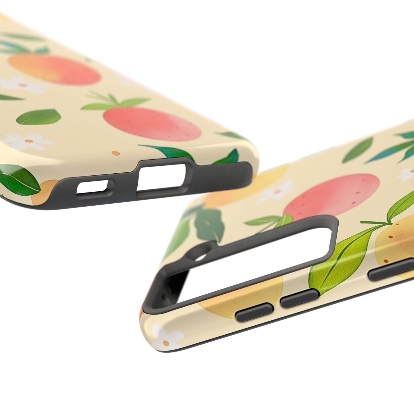 Mango Orange Fruit Pattern Tough Phone Case | Aesthetic