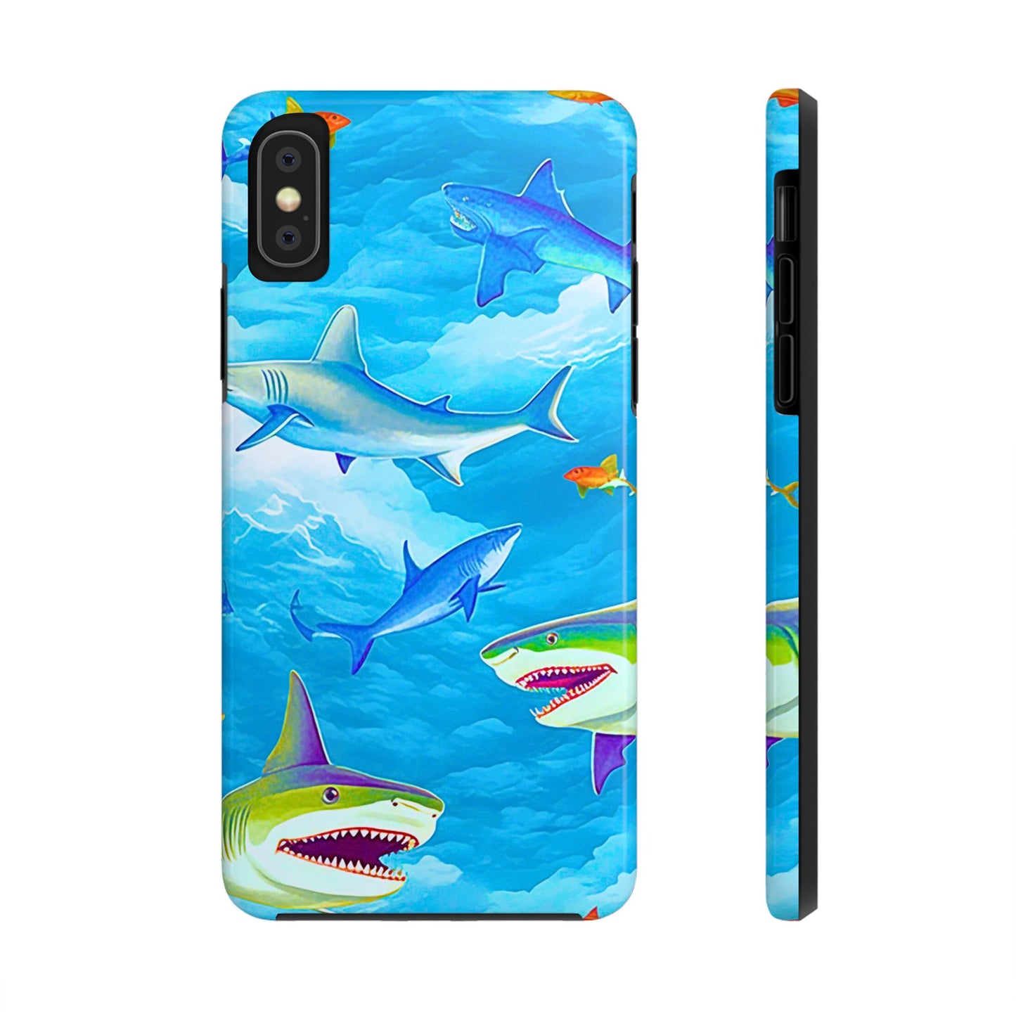 Sharks in the Sky Pattern Style Tough Phone Case | Animals