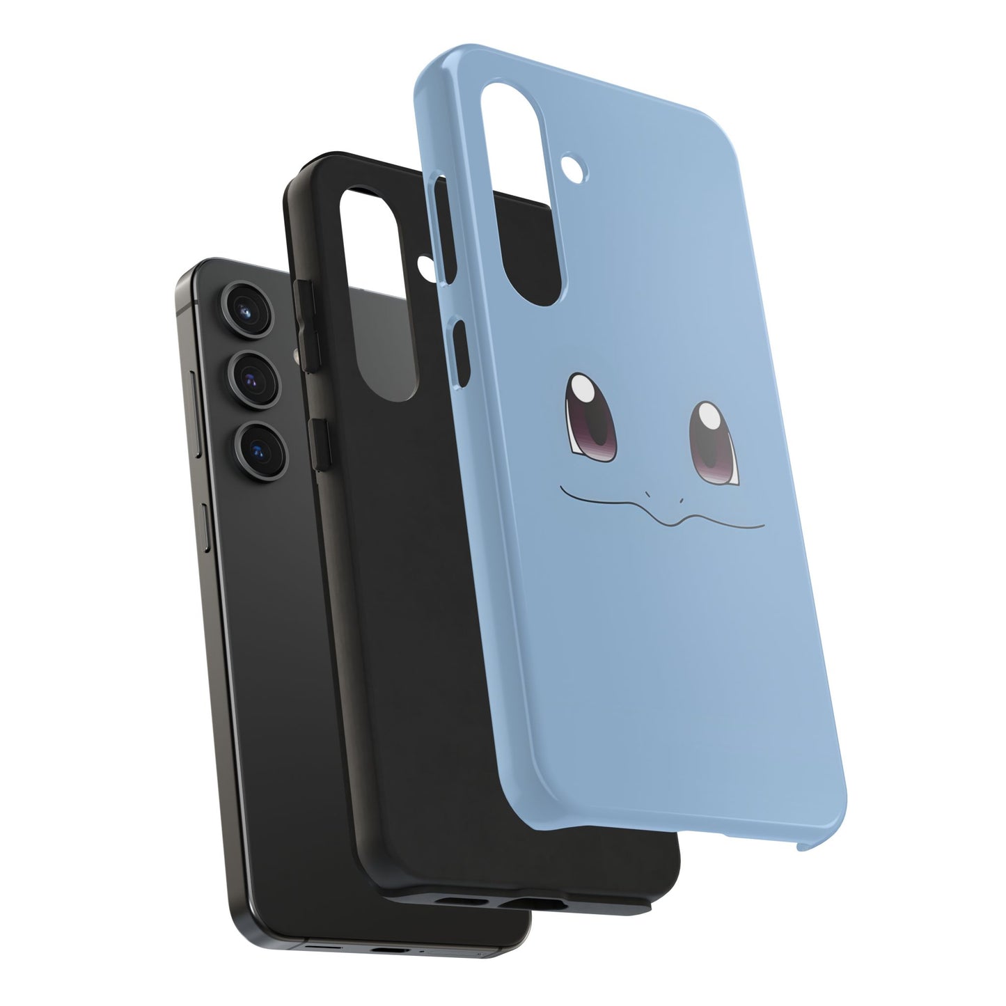 Blue Turtle Simple Blue Smile Tough Phone Case | Anime