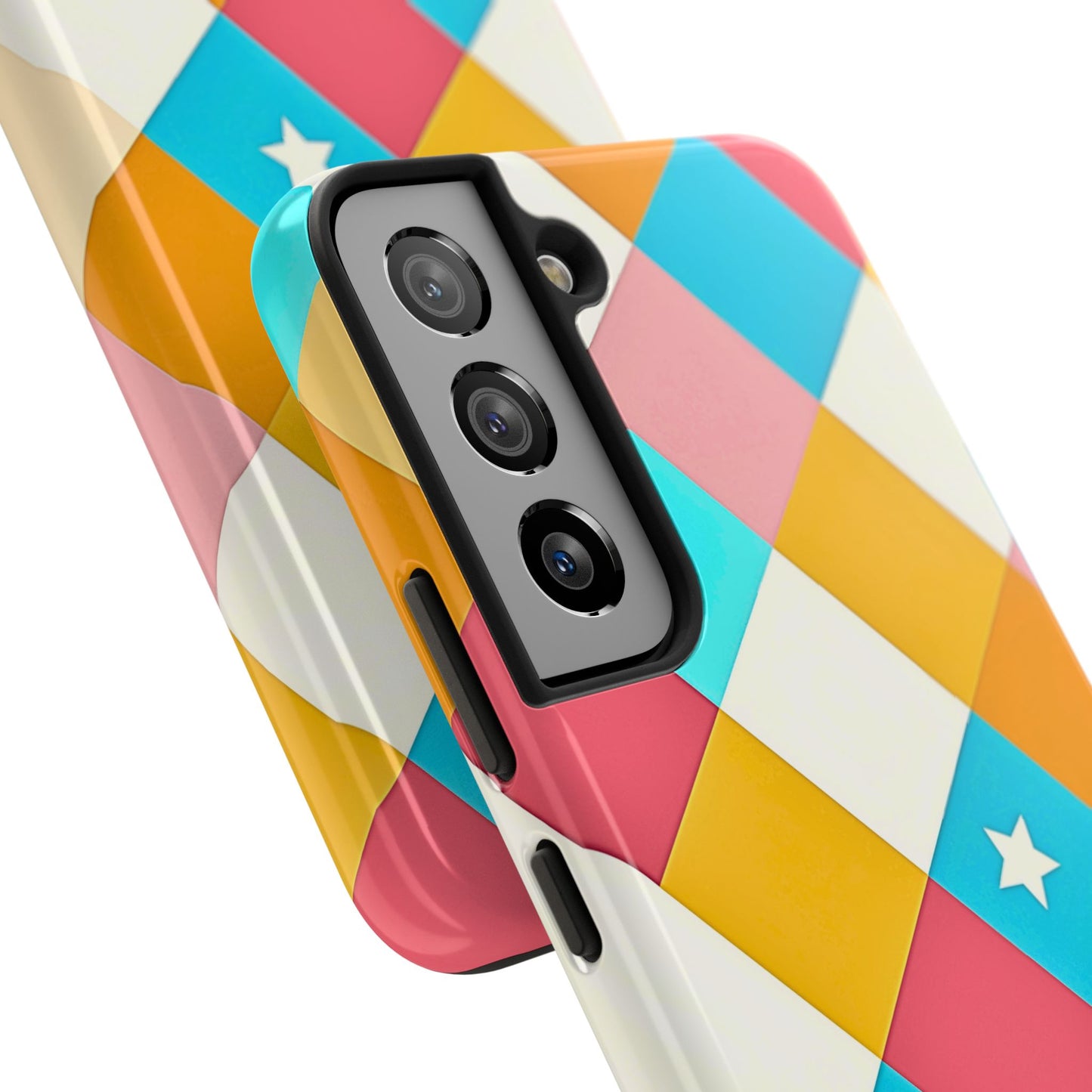 Vibrant Preppy Checkered Tough Phone Case | Aesthetic