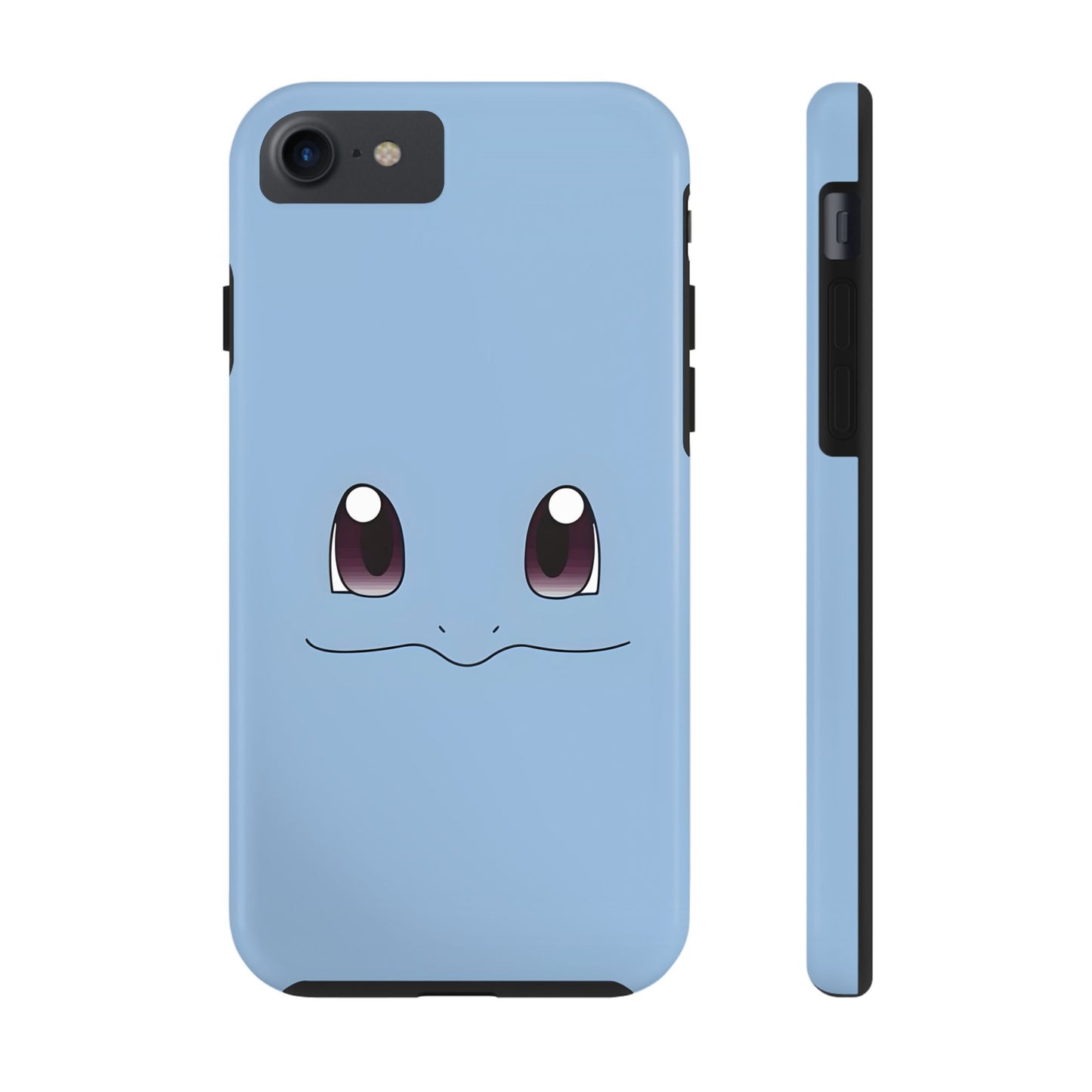 Blue Turtle Simple Blue Smile Tough Phone Case | Anime