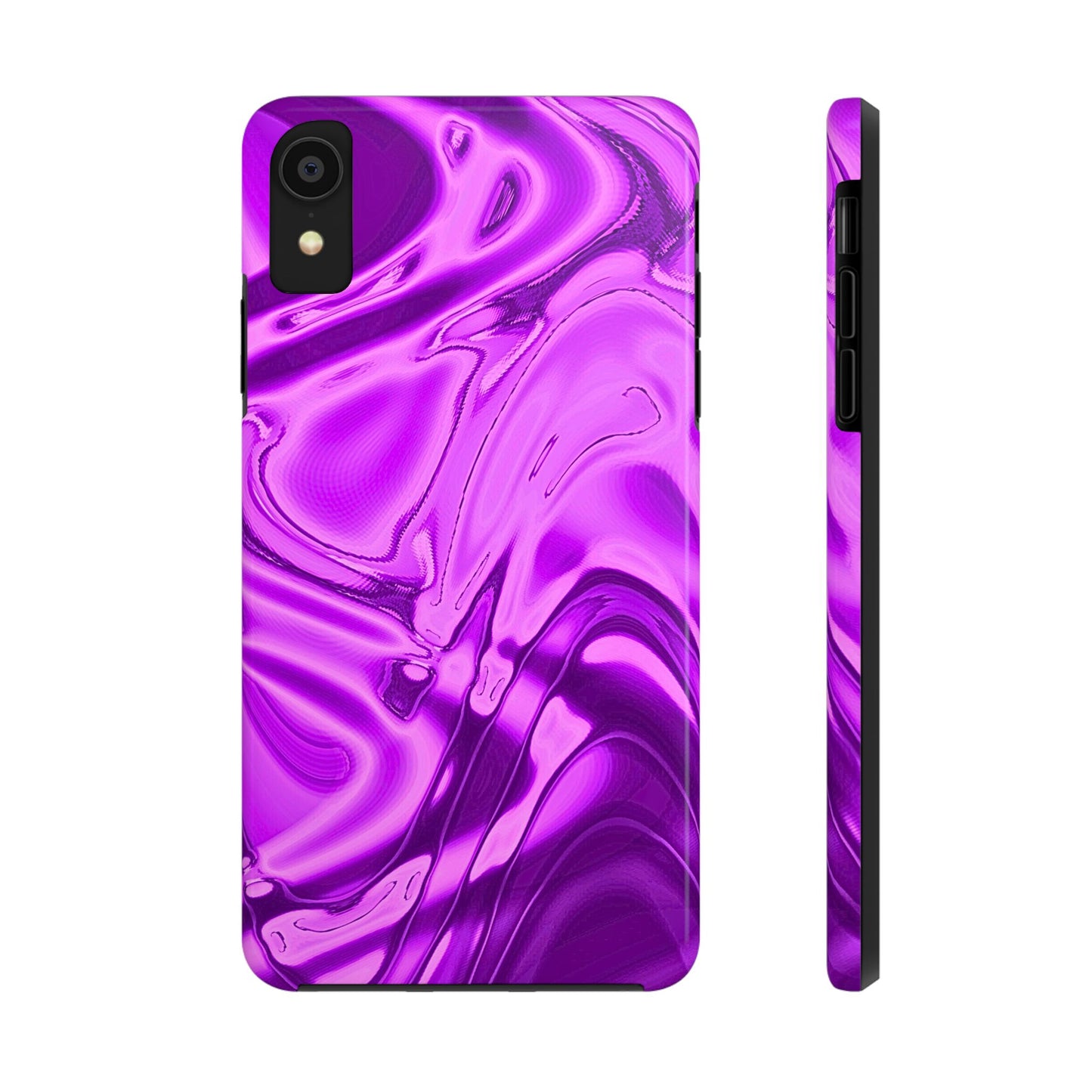 Liquid Metal Purple Tough Phone Case | Aesthetic