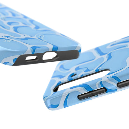 Funda resistente para teléfono con estampado de agua de piscina | Estética