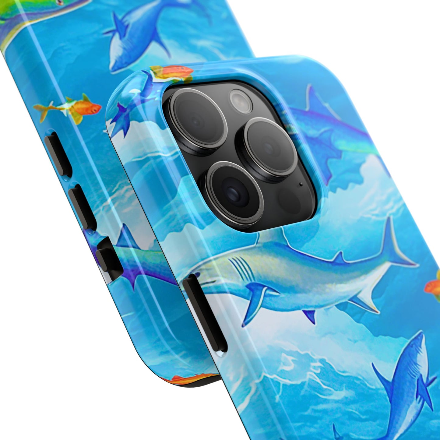 Sharks in the Sky Pattern Style Tough Phone Case | Animals