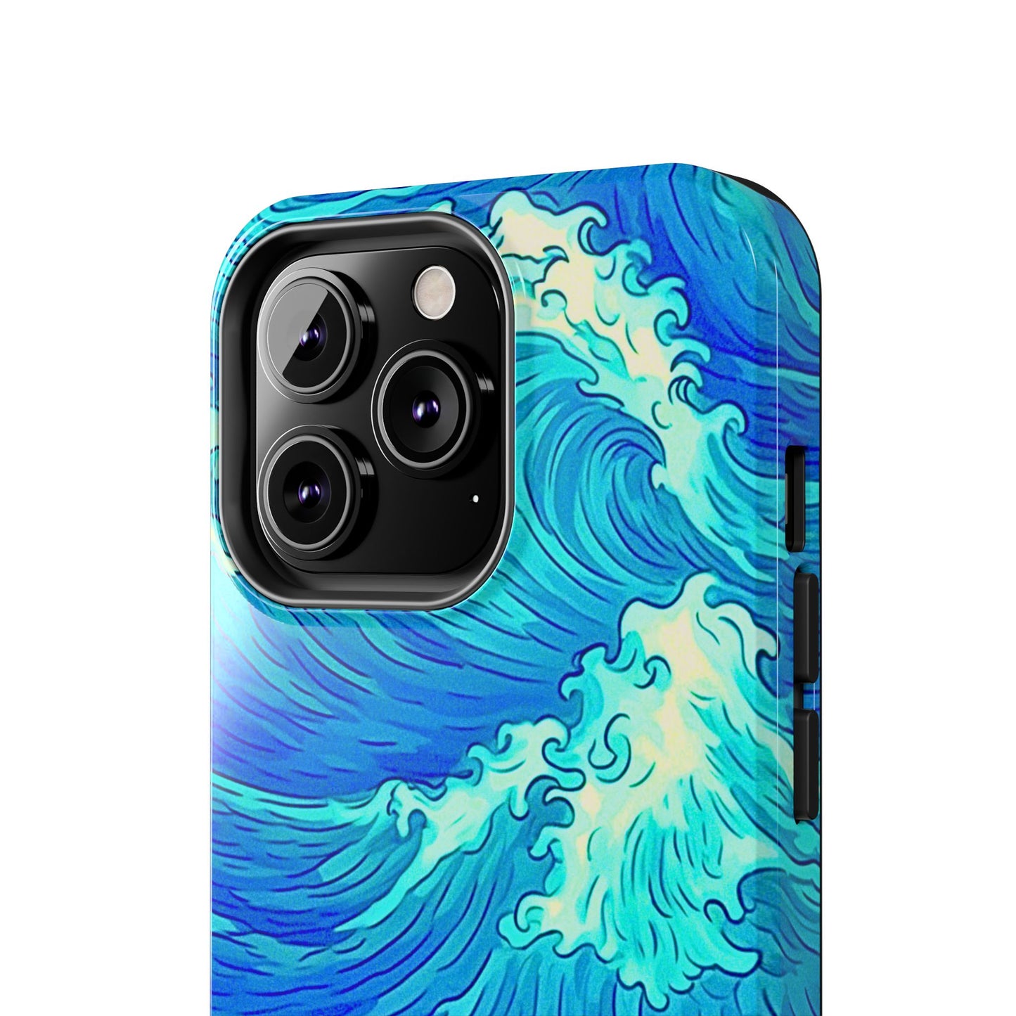 Funda resistente para teléfono con diseño de olas de agua | Estética
