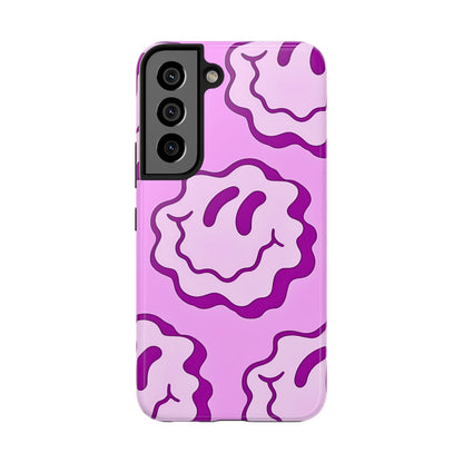 Waving Smile Preppy Pinky Tough Phone Case | Aesthetic