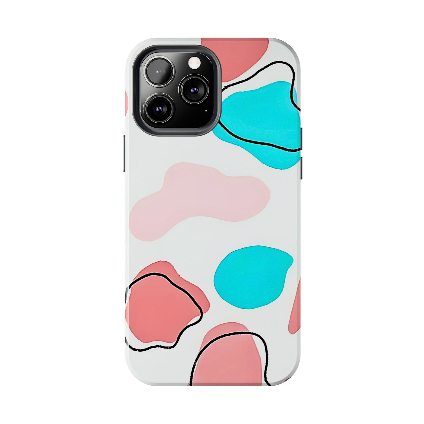 Abstract Shapes Preppy Pastel Style (Version 1) Tough Phone Case | Aesthetic