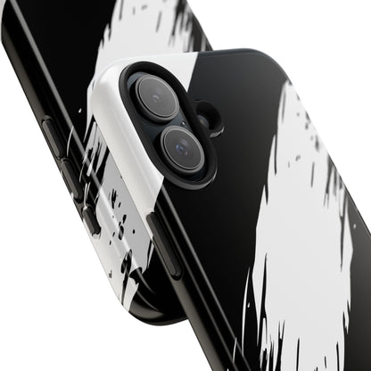 Funda/cubierta resistente para teléfono con rayas diagonales en blanco roto | Estética
