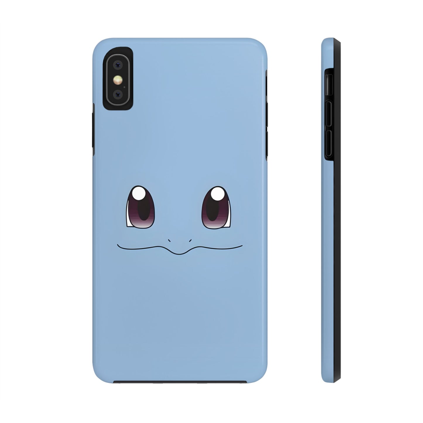 Blue Turtle Simple Blue Smile Tough Phone Case | Anime
