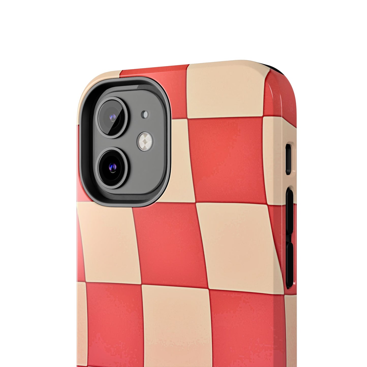 Preppy Checkered Pink Tough Phone Case | Aesthetic