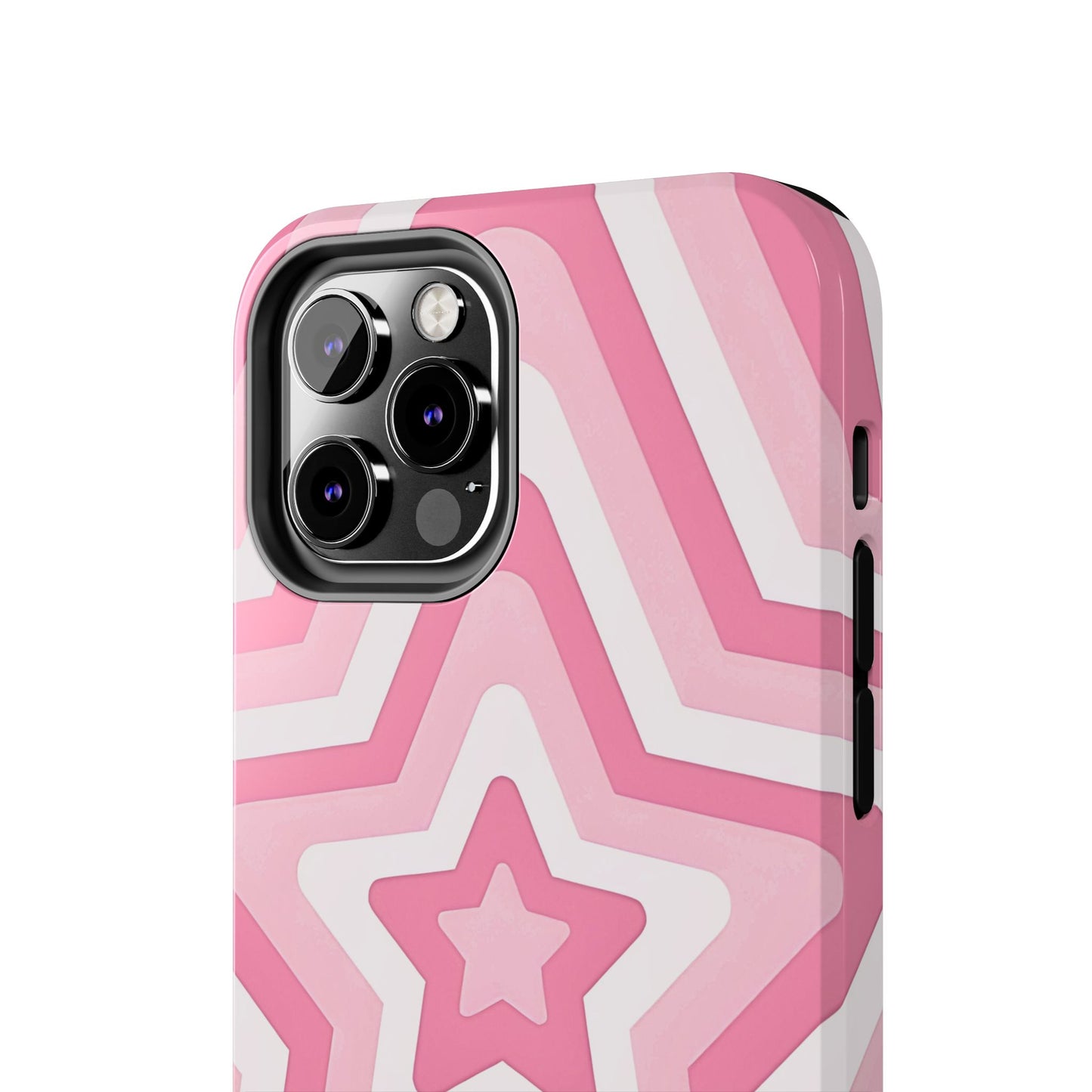 Pink Preppy Star Pattern Style Tough Phone Case | Aesthetic