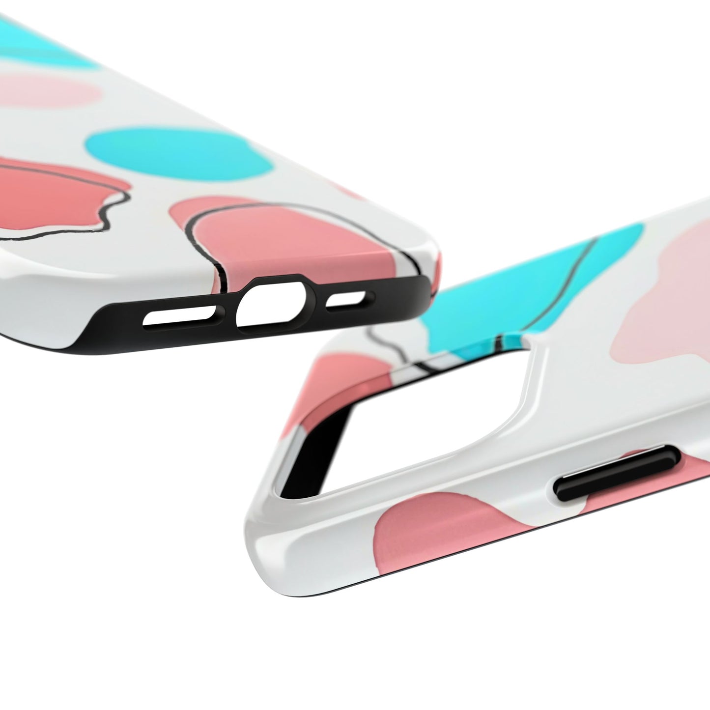 Abstract Shapes Preppy Pastel Style (Version 1) Tough Phone Case | Aesthetic