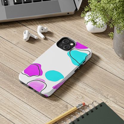 Abstract Shapes Preppy Pastel Style (Version 2) Tough Phone Case | Aesthetic