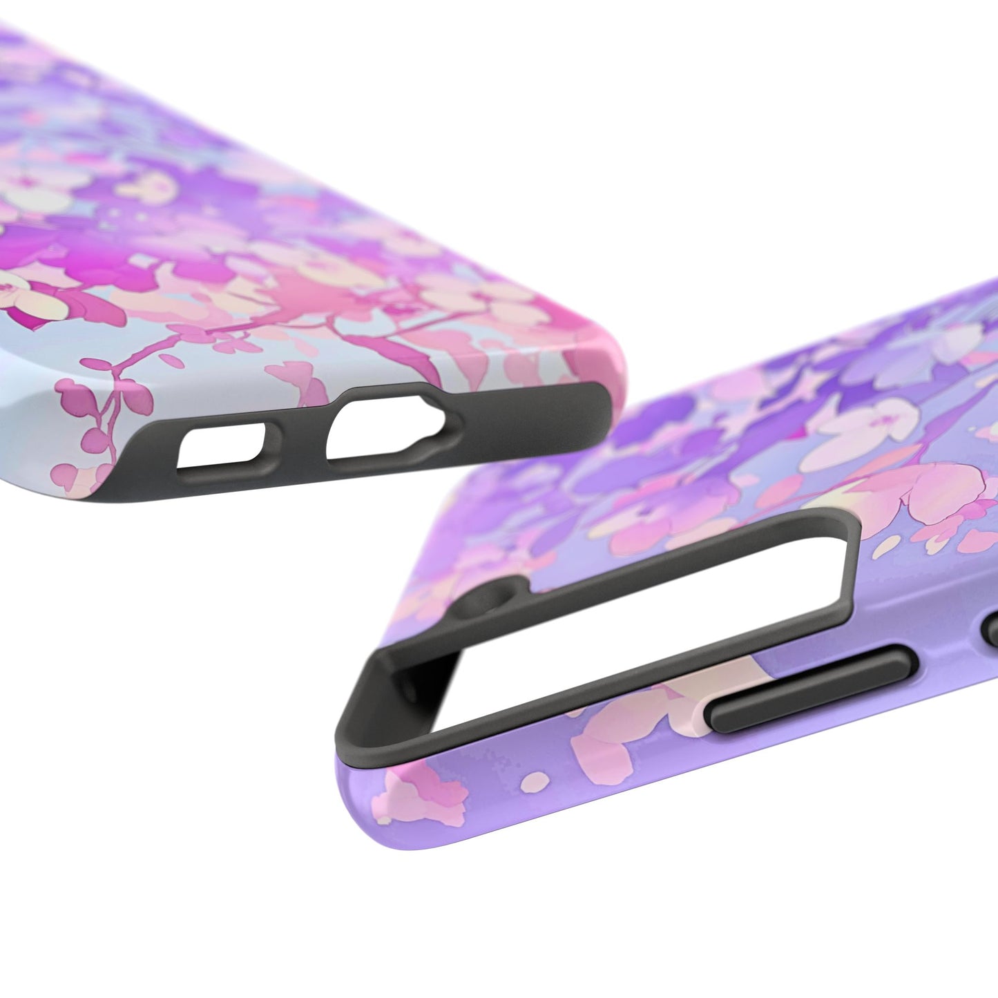 Funda resistente para teléfono con delicados estampados florales en tonos pastel | Estética