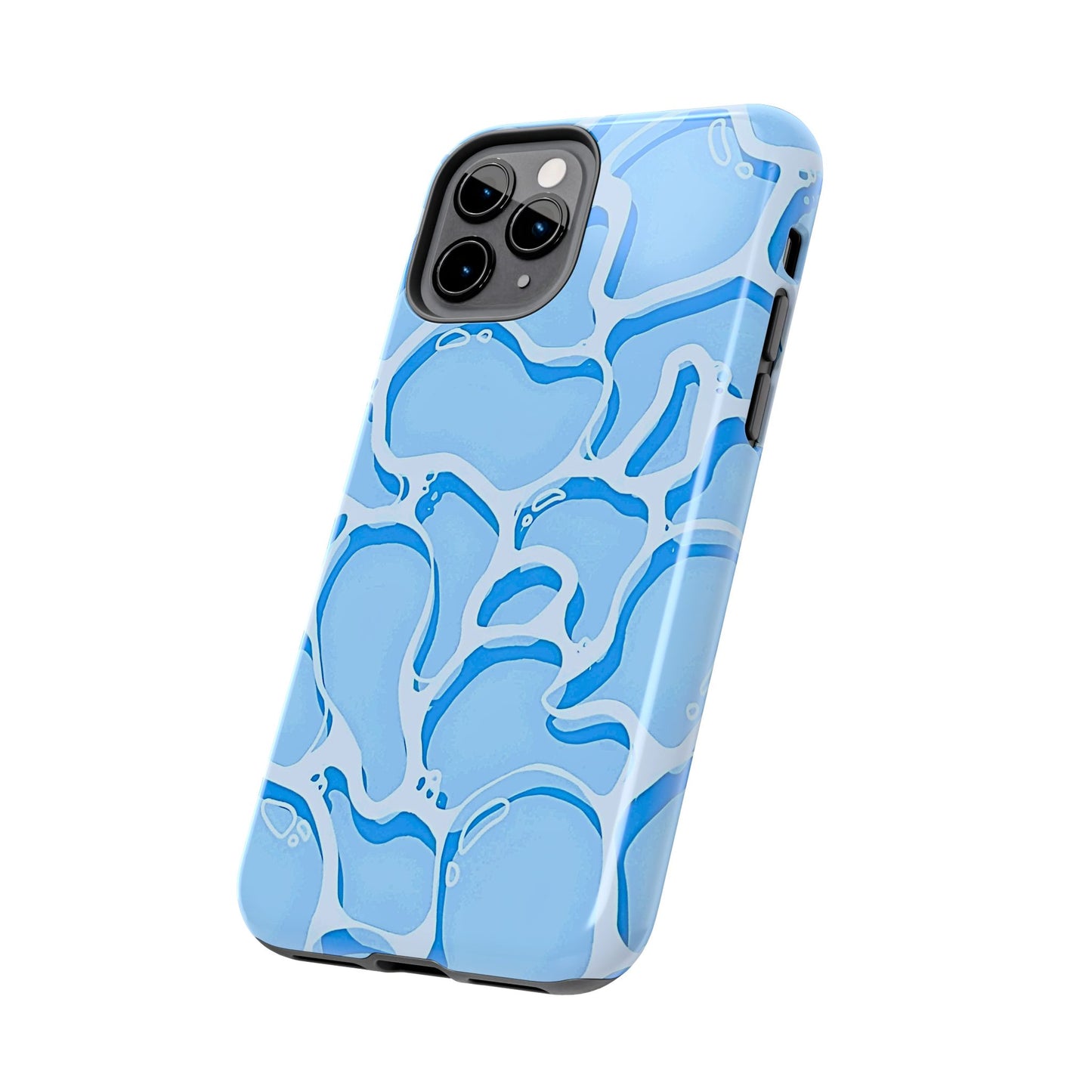 Funda resistente para teléfono con estampado de agua de piscina | Estética