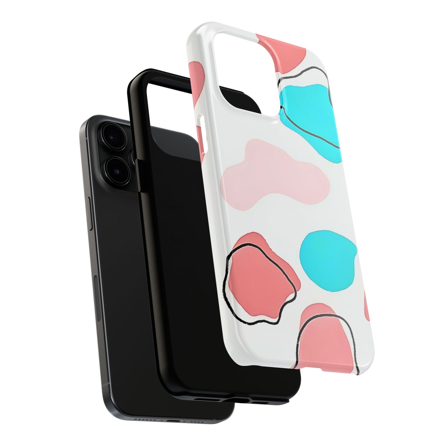 Abstract Shapes Preppy Pastel Style (Version 1) Tough Phone Case | Aesthetic