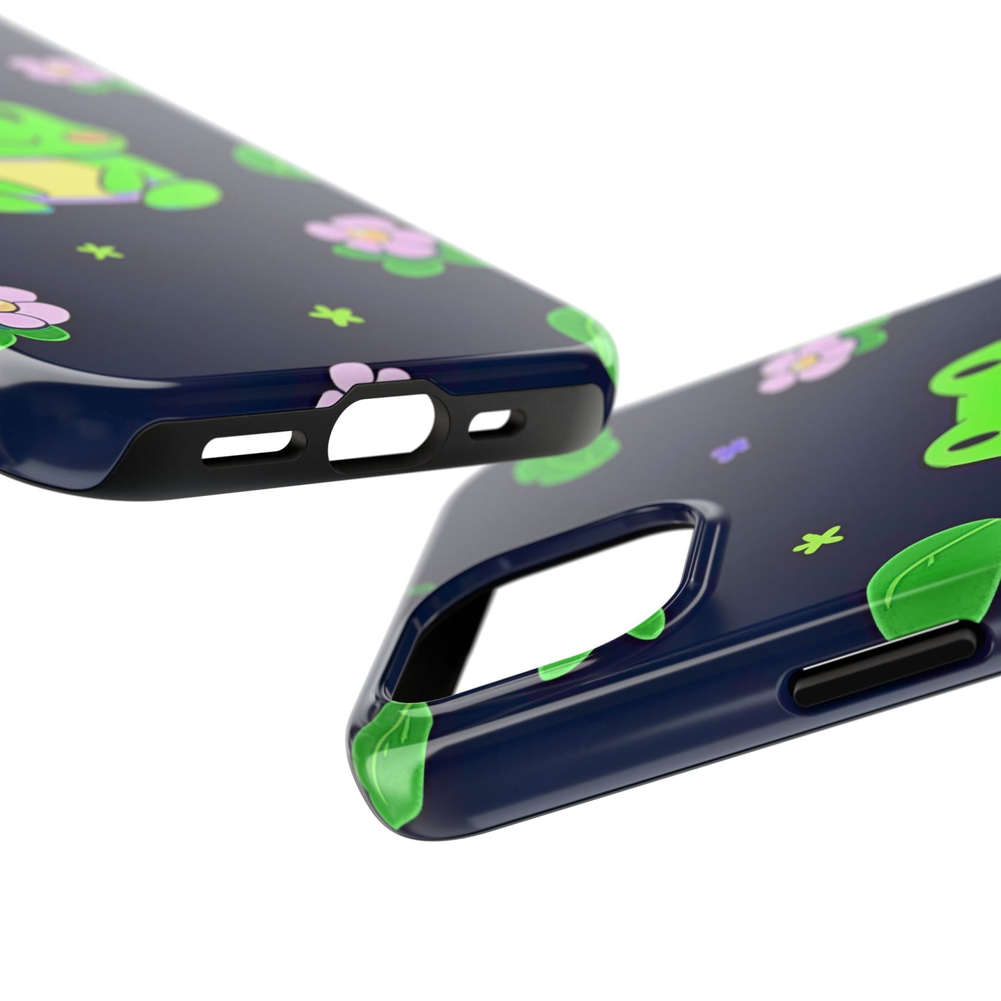 Adorable Froggy Black Tough Phone Case | Animals