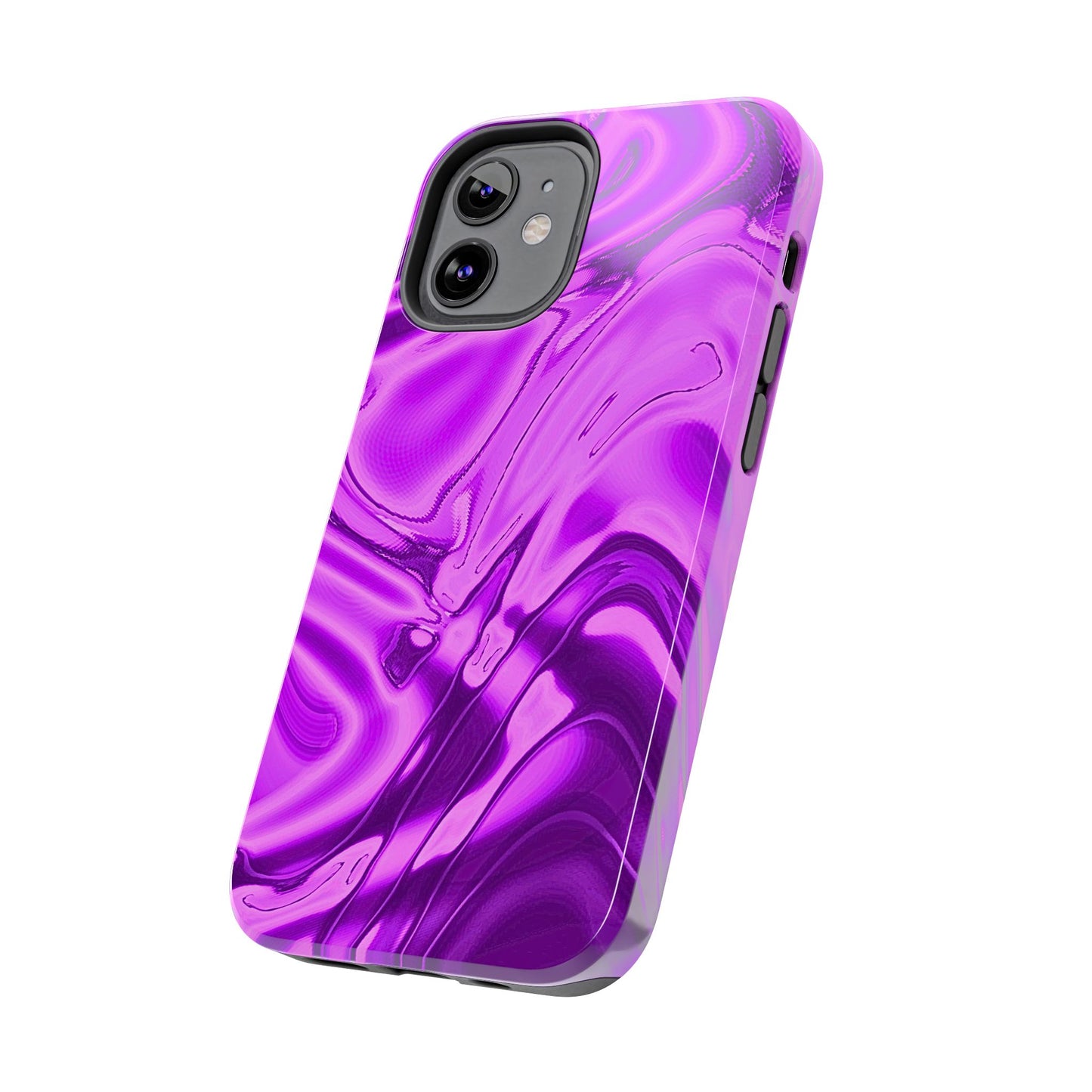 Liquid Metal Purple Tough Phone Case | Aesthetic