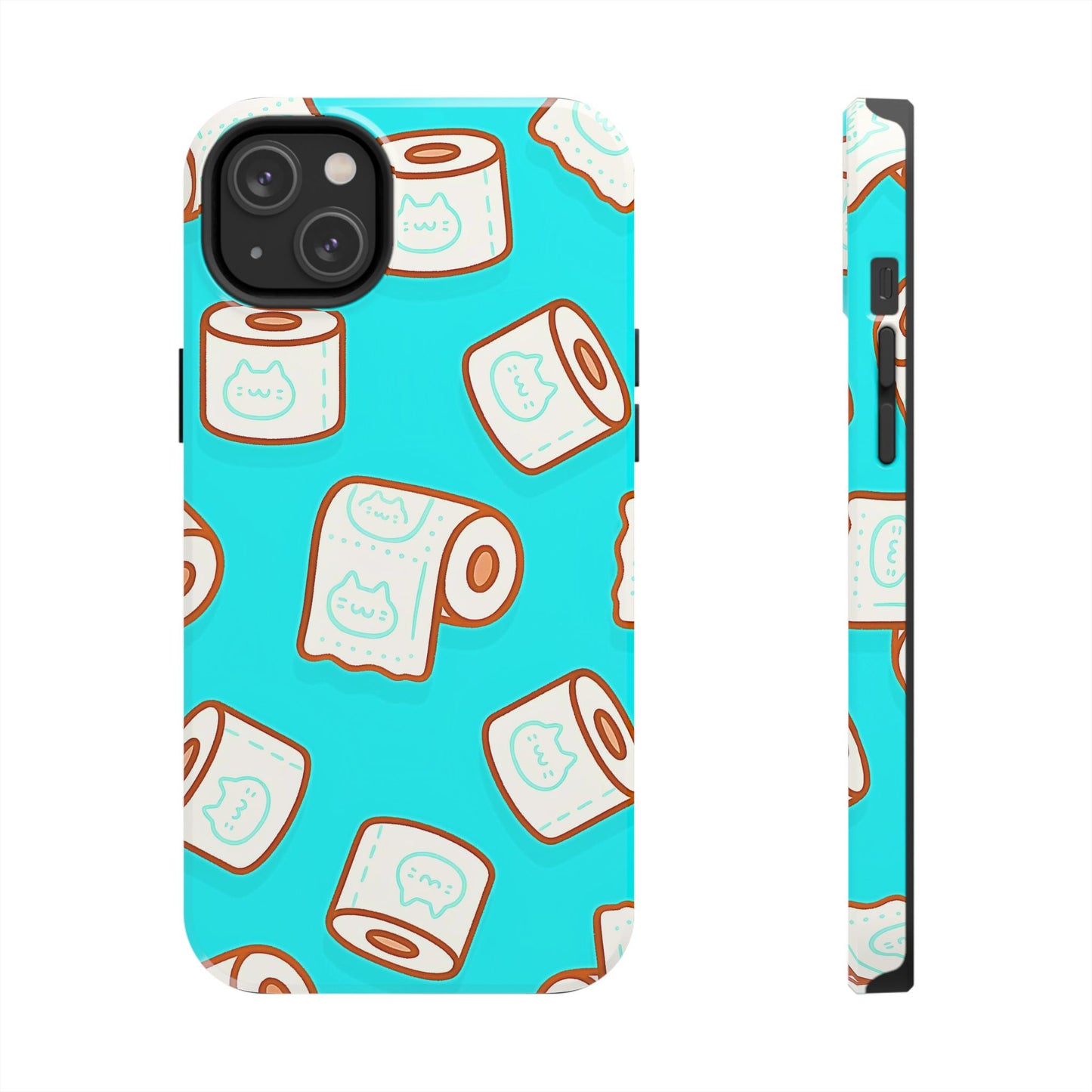 Funda resistente para teléfono con estampado de papel higiénico kawaii | Estética