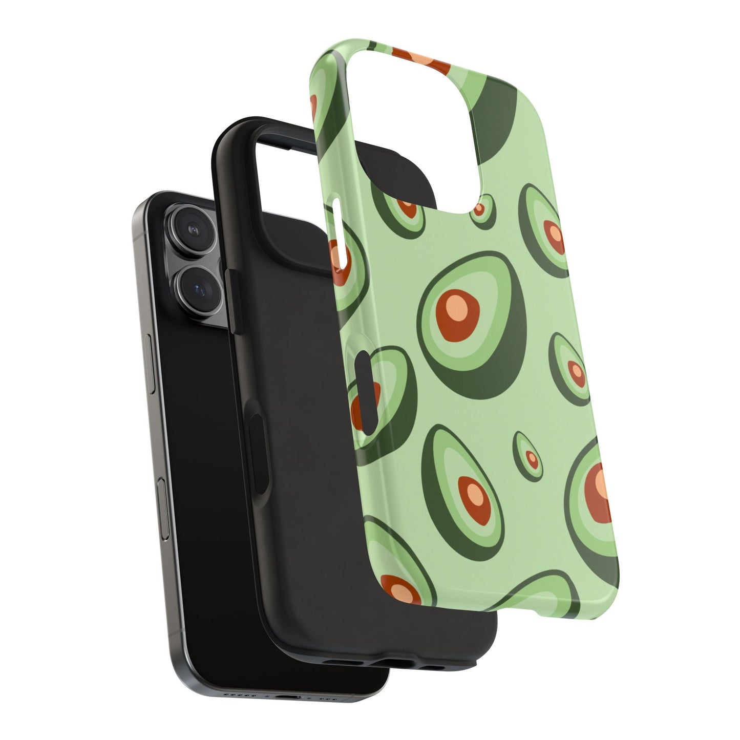 Trendy Avocado Pattern Green Aesthetic Minimal Fruit Phone Case | Food
