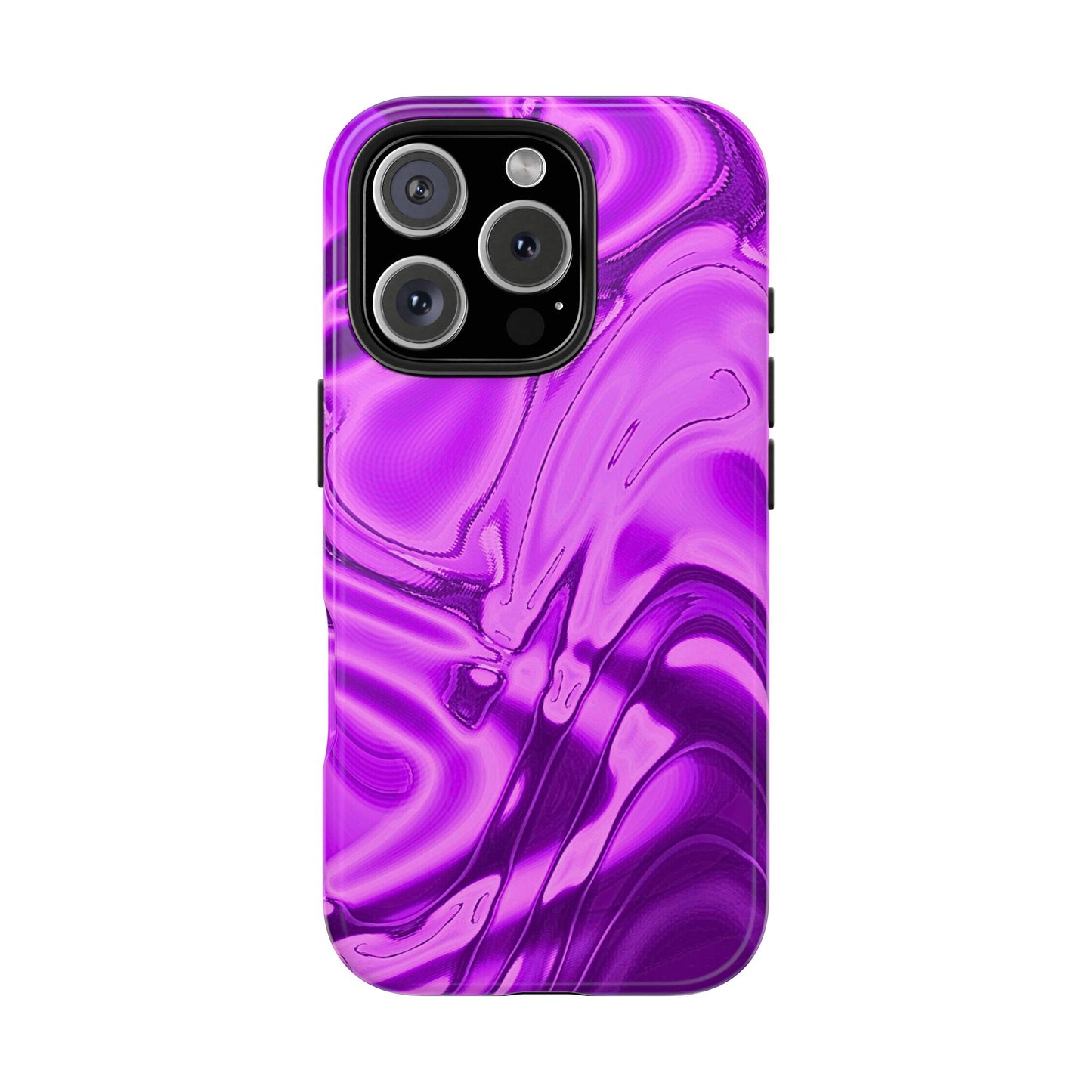 Liquid Metal Purple Tough Phone Case | Aesthetic