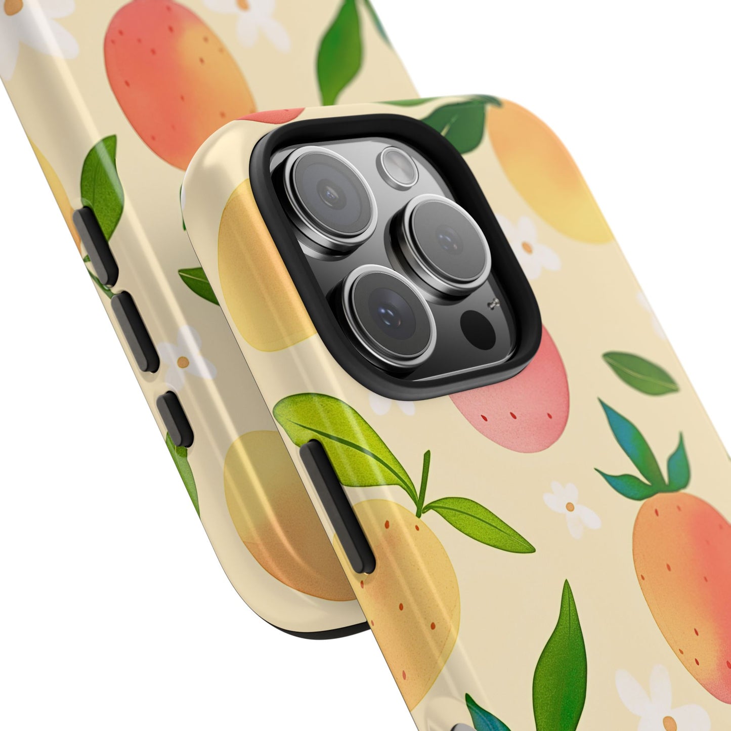 Mango Orange Fruit Pattern Tough Phone Case | Aesthetic
