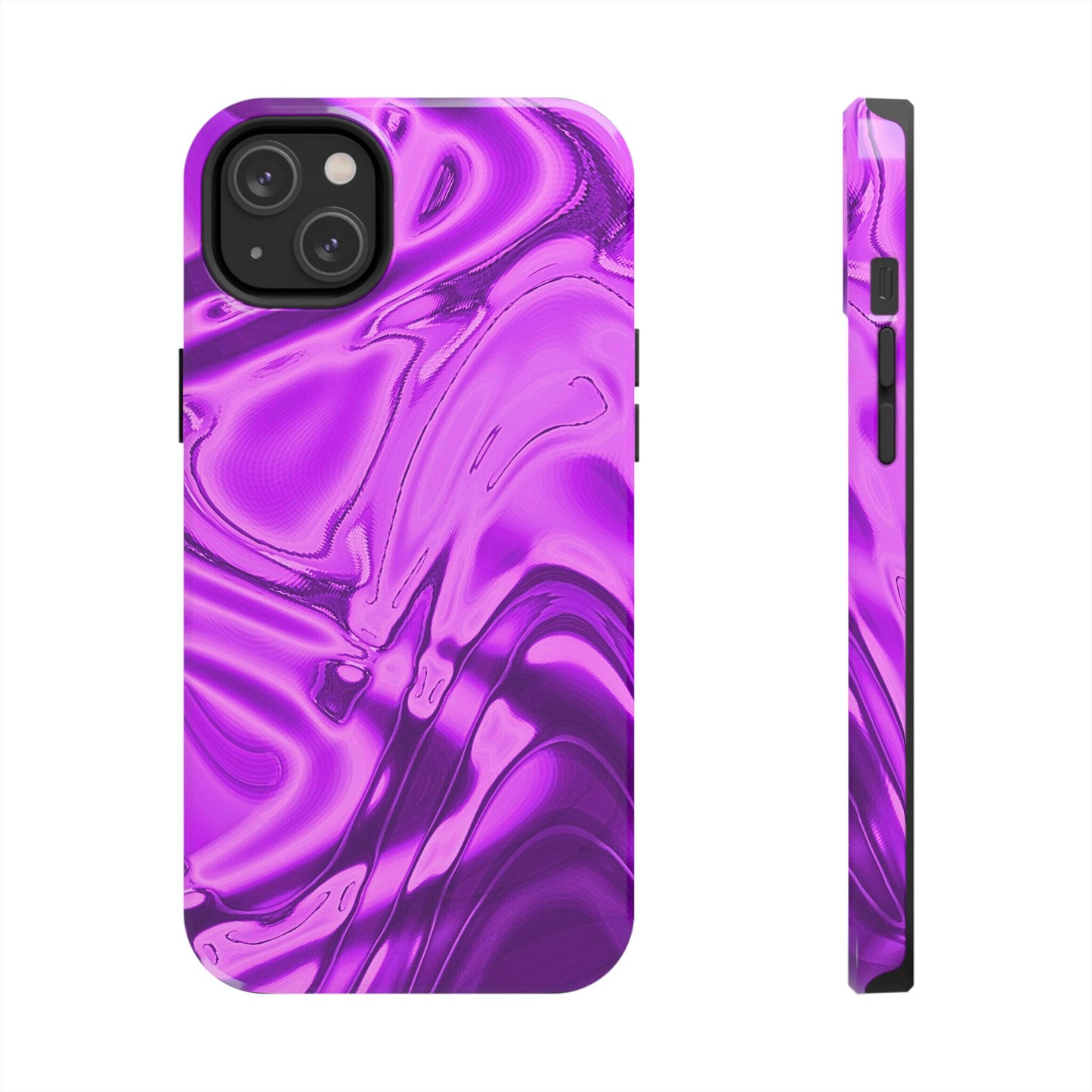 Liquid Metal Purple Tough Phone Case | Aesthetic