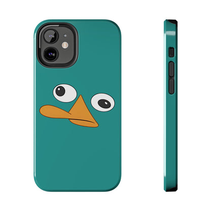 Phineas and Ferb Perry Platypus Eyes Teal Expression Tough Phone Case | Cartoon