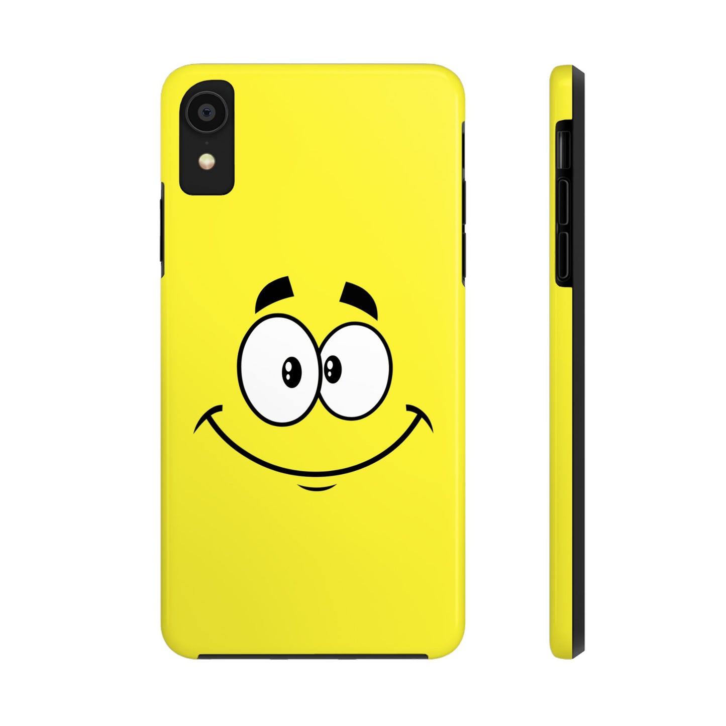 Smiley Happy Face Yellow Minimalist Cartoon Tough Phone Case | Funny