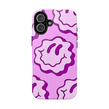 Waving Smile Preppy Pinky Tough Phone Case | Aesthetic