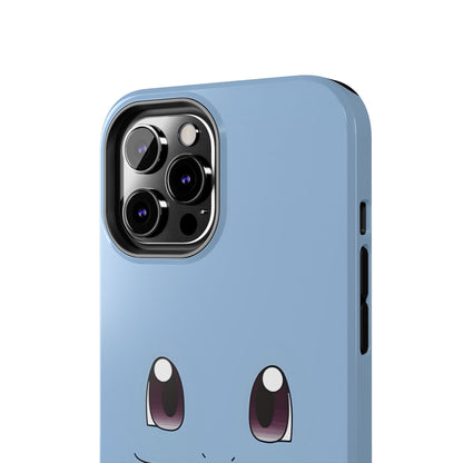Blue Turtle Simple Blue Smile Tough Phone Case | Anime