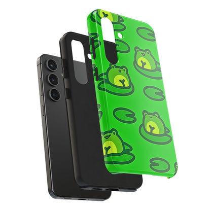 Cute Green Frogs Pattern Tough Phone Case | Animals